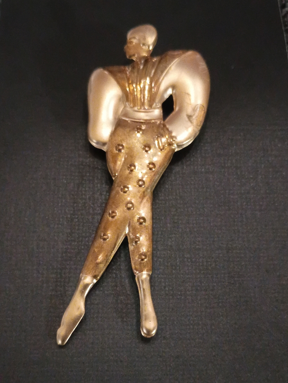Vintage Gold-tone Designer Women Figure Brooch - Elegant Women’s Accessory